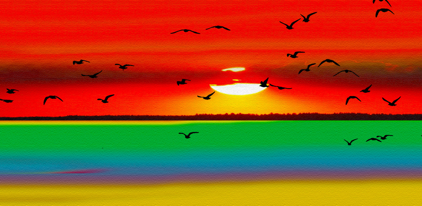 Graham Rhodes - Rainbow Landscape